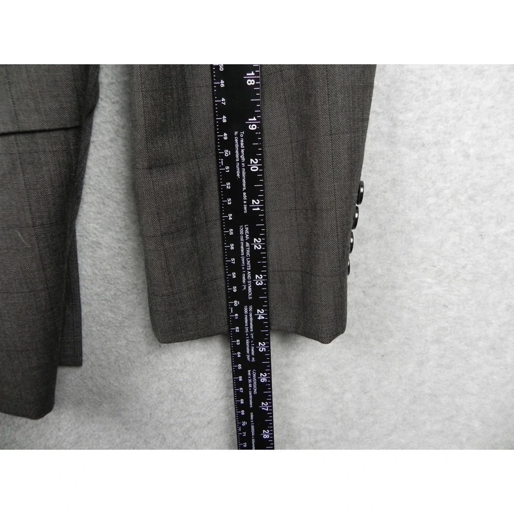 Stafford Blazer Mens 46S Classic Fit Wool Blend Suit Jacket Coat‎ Brown Plaid